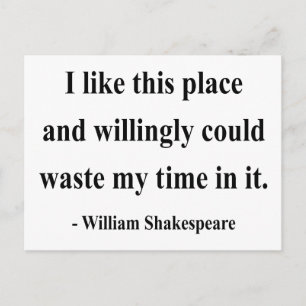 Carte Postale Citation de Shakespeare 6a