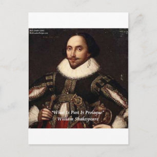 Carte Postale Citation de Shakespeare : Le passé est prologue