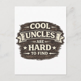 Carte Postale Citation de Tonton Cool – Conception de Cadeau Drô