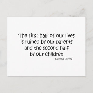 Carte Postale Citation de vie en ruine