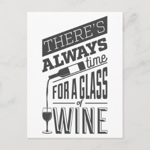 Carte postale Citation de vin