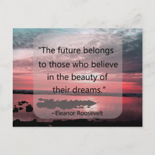 Carte Postale Citation d'Eleanor Roosevelt