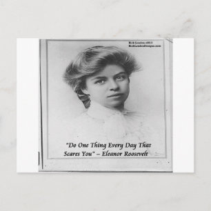 Carte Postale Citation d'Eleanor Roosevelt "Faites quelque chose