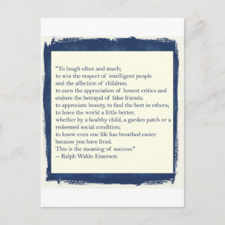 Carte Postale Citation d'Emerson