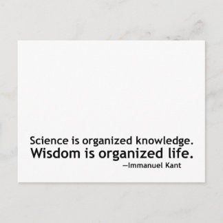 Carte Postale Citation d'Emmanuel Kant
