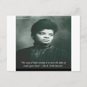 Carte Postale Citation d'Ida B Wells & Vérité