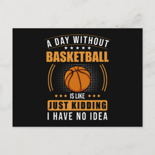 Carte Postale Citation drôle de basketball