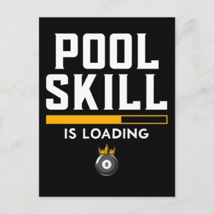 Carte Postale Citation drôle de boule 8 Sports Billard Piscine
