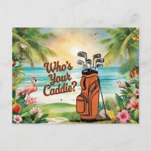 Carte Postale Citation drôle de fête de golf en Floride pour gol