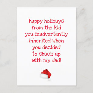 Carte Postale Citation drôle pour Bonus Maman Noël