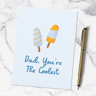 Carte Postale Citation drôle pour la Fête des Pères : Papa le pl