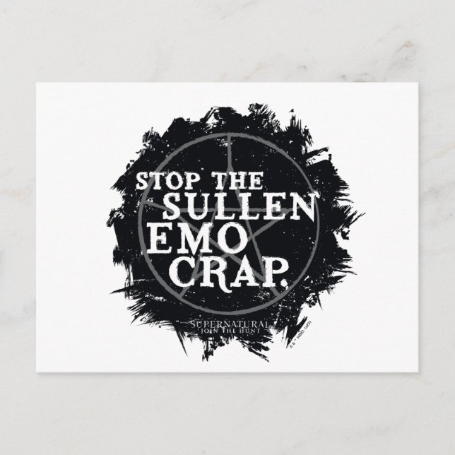 Carte Postale Citation "Emo" Surnaturelle (Devant)
