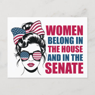 Carte Postale Citation féministe drôle Politique Américaine Femm