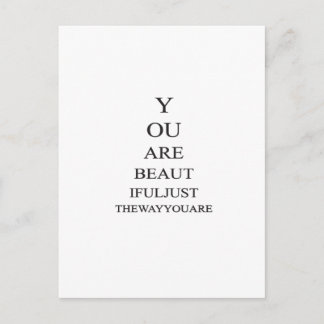 Carte Postale Citation Inspirational Beauty Love