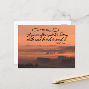 Carte Postale Citation Inspirationnelle de Jean de La Fontaine "