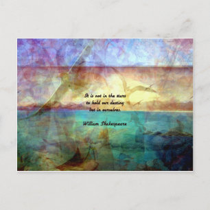 Carte Postale Citation Inspirationnelle De Shakespeare Sur La De