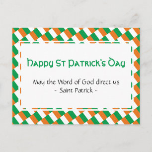Carte Postale Citation Inspirationnelle DU JOUR DE ST PATRICK