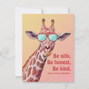 Carte Postale Citation Inspirationnelle Emerson Be Silencieux Fu