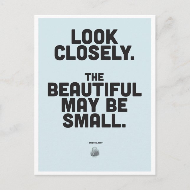 Carte Postale Citation Inspirationnelle Emmanuel Kant (Devant)