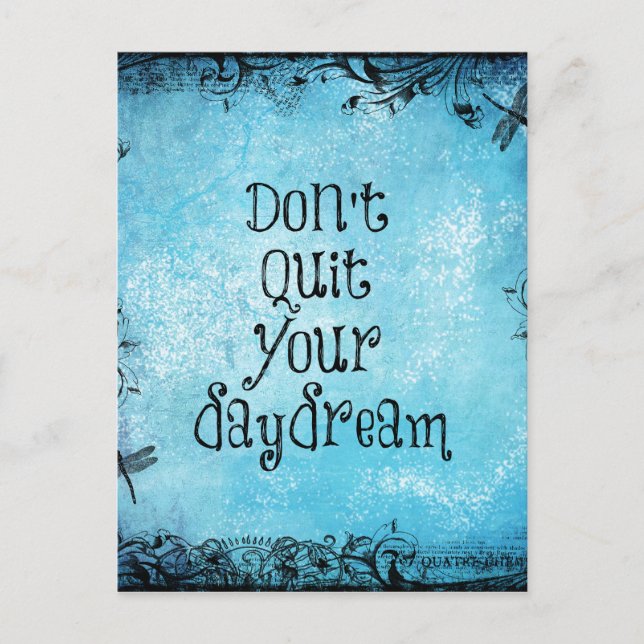 Carte Postale Citation Inspirationnelle : Ne cachez pas votre rê (Devant)