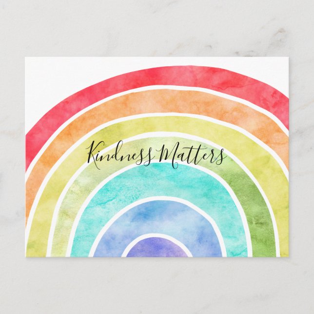 Carte Postale Citation inspirée personnalisée Rainbow (Devant)