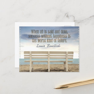 Carte Postale Citation inspirée "Succès sans bonheur"