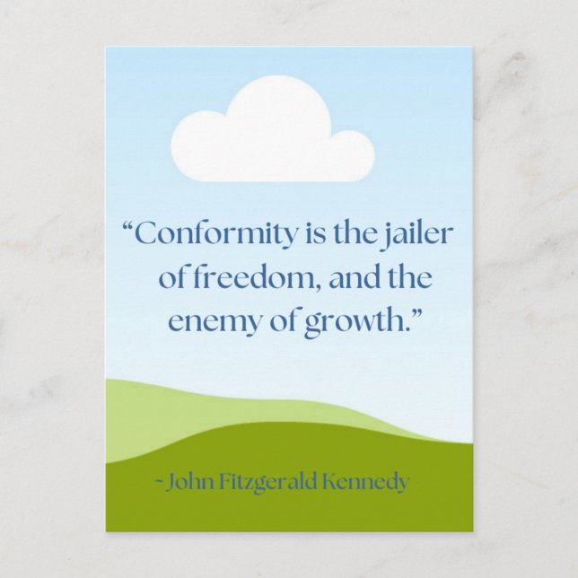 Carte Postale Citation JFK (Devant)