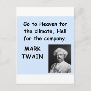 Carte Postale Citation Mark Twain