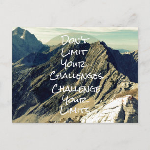 Carte Postale Citation Motivationnelle : Remettez vos limites