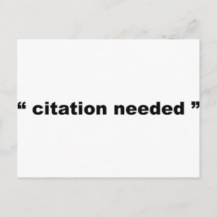 Carte Postale "citation needed"