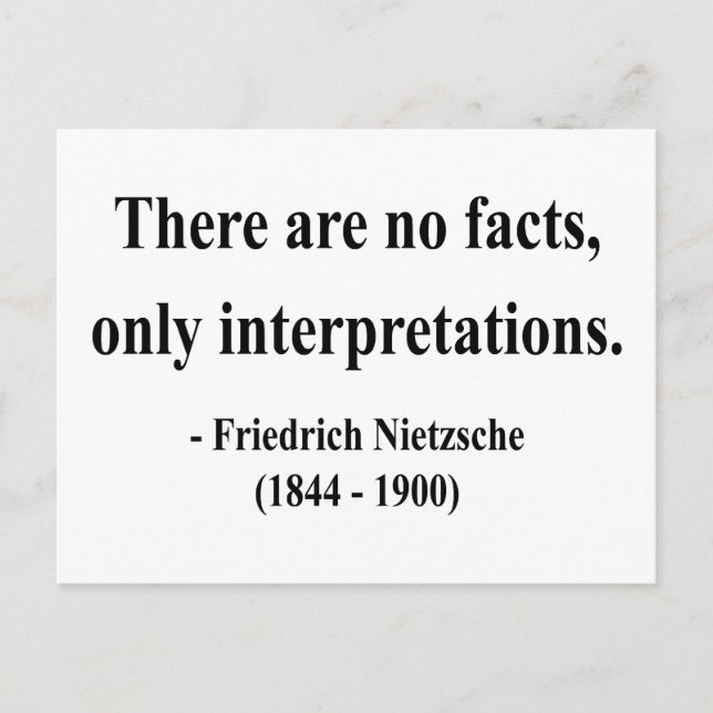 Carte Postale Citation Nietzsche 9a (Devant)