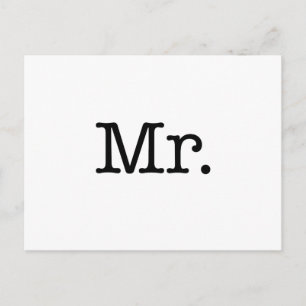 Carte Postale Citation pour l'anniversaire de M. Mariage noir et