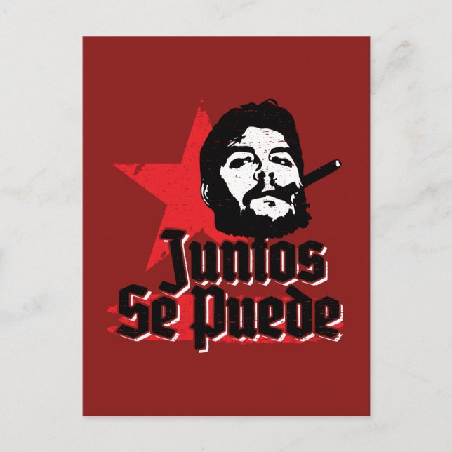 Carte Postale Citation révolutionnaire de Che Guevara Juntos Se  (Devant)