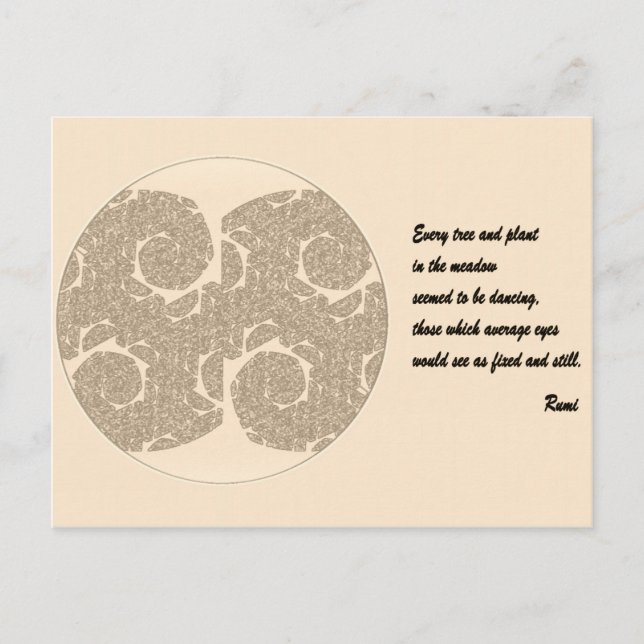 Carte postale Citation Rumi. Conception de l'arbre (Devant)