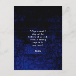 Carte Postale Citation Rumi Inspiration Take Action