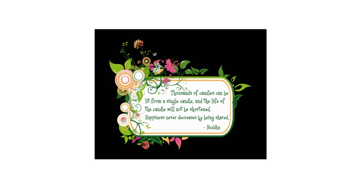 Carte Postale Citation Simple De Bougie De Bouddha Zazzle Ca