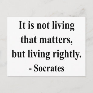 Carte Postale Citation Socrates 6a