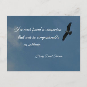 Carte Postale Citation sur la solitude