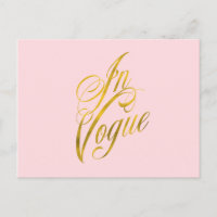 Citation Vogue Faux Gold Foil Metallic Fashion