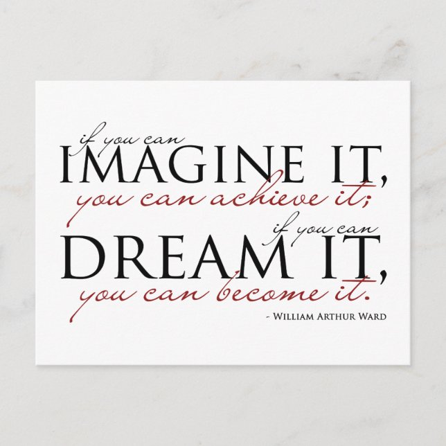Carte Postale Citation William Ward Imagine (Devant)