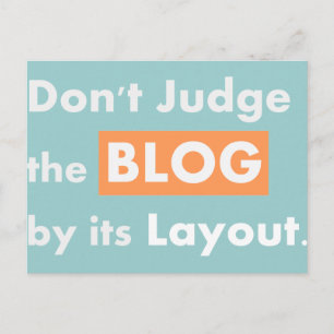 Carte Postale Citations de blog Ne jugez pas
