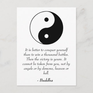 Carte Postale Citations De Bouddha Célèbres - Conquérir Vous-Mêm
