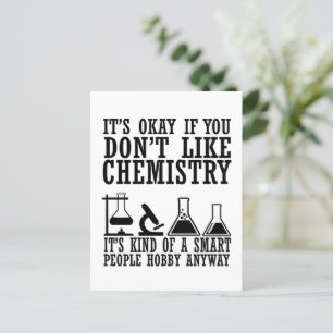 Carte Postale Citations de chimie humouristiques pour chimistes 