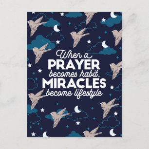 Carte Postale Citations de prière et de miracles