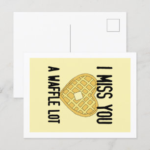 Carte Postale Citations de quelqu'un qui manque mignon Je vous m