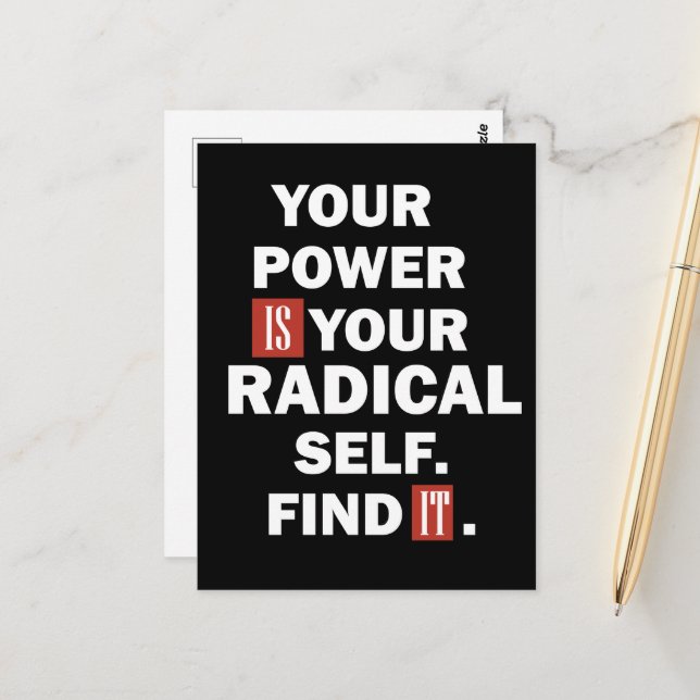 Carte Postale Citations de succès de la vie motivationnelle (Devant/Arrière en situation)