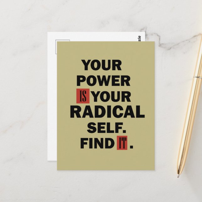 Carte Postale Citations de succès de la vie motivationnelle (Devant/Arrière en situation)