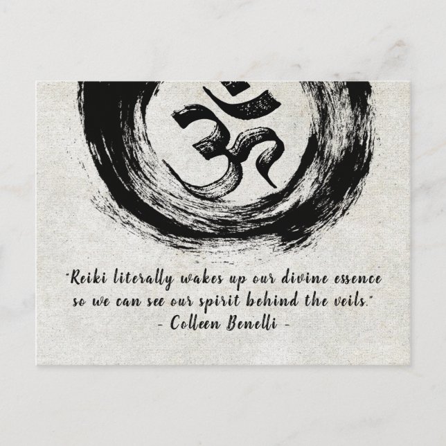 Carte Postale Citations d'instructeur de médiation de Reiki Mast (Devant)