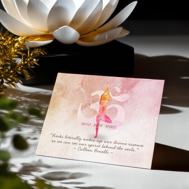 Carte Postale Citations d'instructeur de médiation de Reiki Mast (Créateur téléchargé)