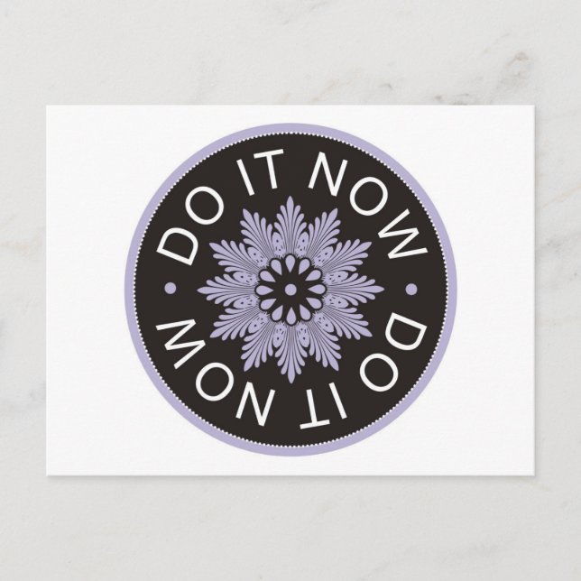 Carte Postale Citations Motivationnelles 3 Mot ~Do It Now~ (Devant)